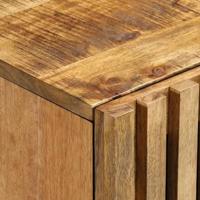 Dressoir 90x34x75 cm massief ruw mangohout - thumbnail