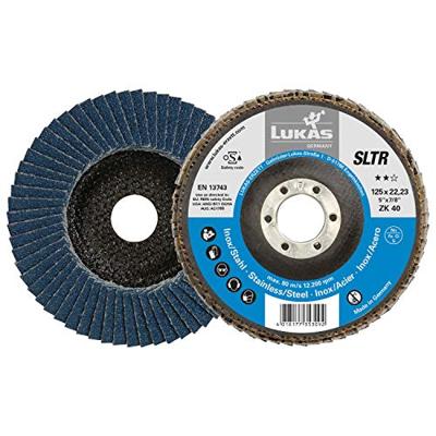 LUKAS-ERZETT A27181250801406 Lamellenschuurschijf Diameter 125 mm Boordiameter 22.23 mm 10 stuk(s)