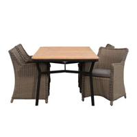 Le Sud tuinset Pescara Paris rechthoekig - 5-delig - thumbnail