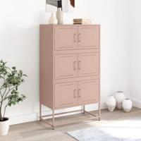 Dressoir 68,5x38,5x123,5 cm staal roze - thumbnail