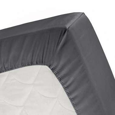 Cinderella hoeslaken basic katoen 160x200 antraciet