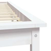 Bedframe massief grenenhout wit 140x200 cm - thumbnail