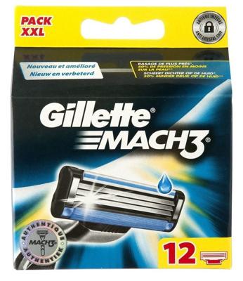 Gillette Gillette Mach3 Scheermesjes - 12 stuks Voordeelverpakking