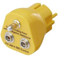 TRU COMPONENTS TC-12351672 Aardingsstekker M5-aansluiting, 2x drukknopaansluiting 10 mm 1 stuk(s) - thumbnail