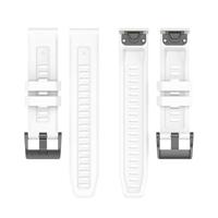 By Qubix - Siliconen sportbandje - Wit - Compatible met Garmin Fenix 8-51mm - Compatible Garmin bandje - thumbnail