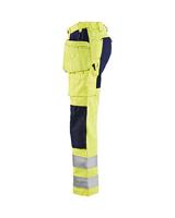 Blåkläder Dames werkbroek High-Vis met stretch 71631811 | High-Vis Geel/Marineblauw | Maat 44 - 7330509615249 - thumbnail