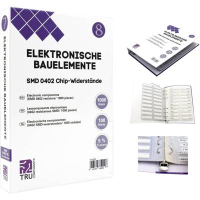 TRU COMPONENTS TC-6869420 TC-6869420 Assortiment SMD 0402 0.625 W 5 % 1000 onderdelen TRU COMPONENTS TC-6869420 TC-6869420 Assortiment SMD 0402 0.625 W 5 % 1000 onderdelen