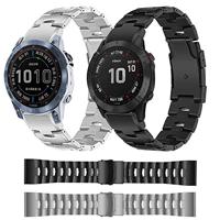 Titanium schakelband - Zwart - Garmin Fenix 7 / 6 / 5 - thumbnail