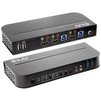 CLUB3D HDMI KVM SWITCH FOR DUAL HDMI 4K 60Hz - thumbnail