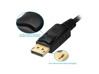 Equip 133441 0,24 m DisplayPort DVI-D + VGA (D-Sub) + HDMI Zwart