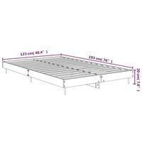 Bedframe zonder matras hout gerookt eikenkleurig 120x190 cm - thumbnail