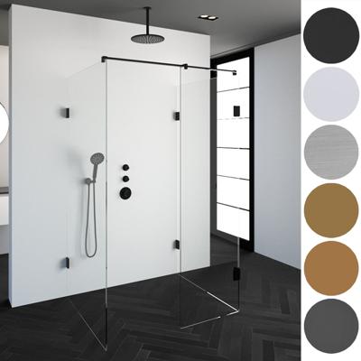 Inloopdouche Compleet XL Just Creating Profielloos 80x140 cm Goud Sanitop Inloopdouche Compleet XL Just Creating Profielloos 80x140 cm Goud Sanitop