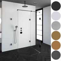 Inloopdouche Compleet XL Just Creating Profielloos 80x140 cm Goud Sanitop - thumbnail