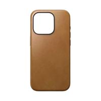 Nomad Modern lederen hoesje iPhone 15 Pro Max - English Tan - thumbnail