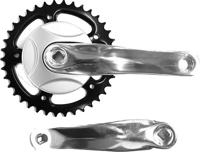 crankstel 38t 152 m disc alu zilver - thumbnail