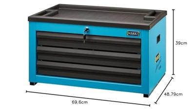 HAZET Opzetkoffer 178NK-3 - L x B x H: 696 mm x 488 mm x 390 mm - Laden, ondiep: 3× 80 x 527 x 348 mm