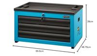 HAZET Opzetkoffer 178NK-3 - L x B x H: 696 mm x 488 mm x 390 mm - Laden, ondiep: 3× 80 x 527 x 348 mm - thumbnail