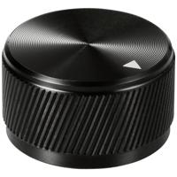 TRU COMPONENTS TC-11613816 Draaiknop Met knopmarkering Zwart (Ø x h) 30 mm x 17 mm Aluminium 1 stuk(s) - thumbnail