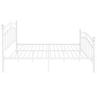 Bedframe metaal wit 140x200 cm - thumbnail