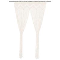 VidaXL Gordijn macramé 140x240 cm katoen - thumbnail