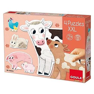 Goula vormpuzzel Dieren XXL junior karton 14-delig Goula vormpuzzel Dieren XXL junior karton 14-delig