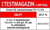 EMERIO ST-111153.4 Tosti-apparaat Zwart - thumbnail