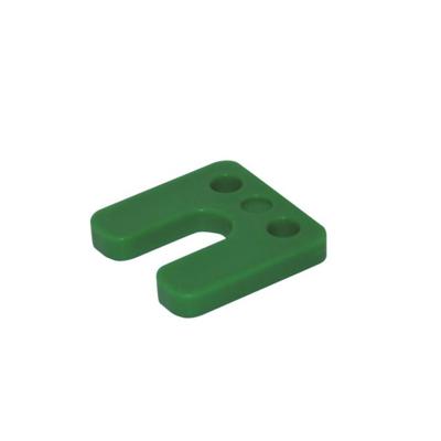 Gebr. Bodegraven drukplaten - met sleuf - 10 mm - kunststof - groen - 144 st