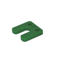 Gebr. Bodegraven drukplaten - met sleuf - 10 mm - kunststof - groen - 144 st - thumbnail