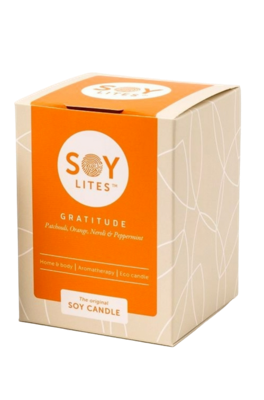 Soylites Soycandle Gratitude - Patchouli, Orange, Neroli & Peppermint
