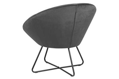 Sohome Fauteuil 'Vagn' Velvet, kleur Donkergrijs Sohome Fauteuil 'Vagn' Velvet, kleur Donkergrijs