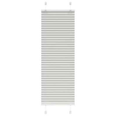 Pliss rolgordijn 40x100 cm stofbreedte 39,4 cm lichtgrijs