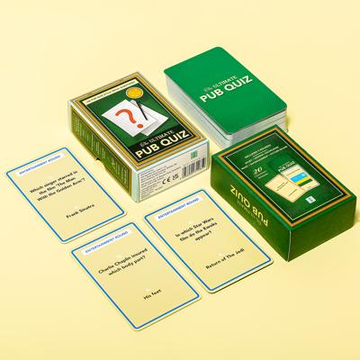 Gift Republic Pub Quiz Trivia wordt vertaald naar het Nederlands.