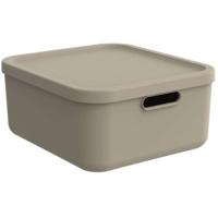Rotho albula decoratie opbergbox 20l cappuccino - thumbnail