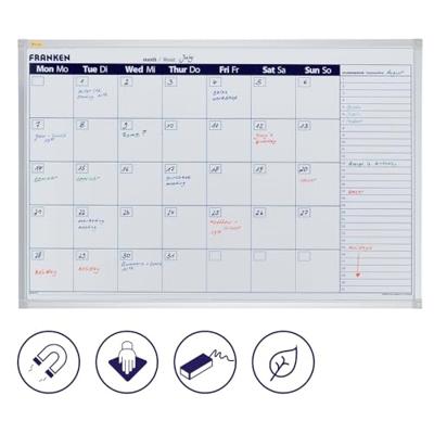 Franken maandplanner X-tra Line VO-7 90 x 60 cm 1 maand wit