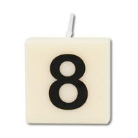 Paperdreams letter Kaarsje nr. 8, 4st. - thumbnail