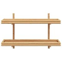 Wandplank met plank met opslag Bruin 100 x 26 x 60 cm Bamboe - thumbnail