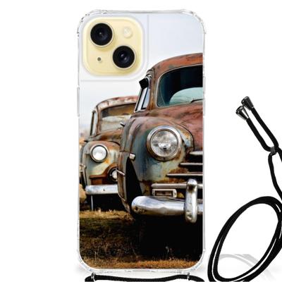 Apple iPhone 15 Anti-shock Hoesje met foto Vintage Auto Apple iPhone 15 Anti-shock Hoesje met foto Vintage Auto