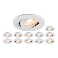 SLV 1007274 LED-inbouwlamp Set van 12 stuks LED 8 W Zwart - thumbnail