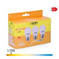 Set van 3 ledlampen EDM 98201 G 35 W 5 W 50 W E27 3200 Lm Ø 4,5 x 8 cm (3200 K) - thumbnail