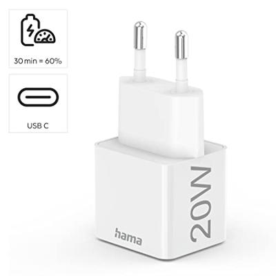 Hama Minilader USB-C 20W - Wit