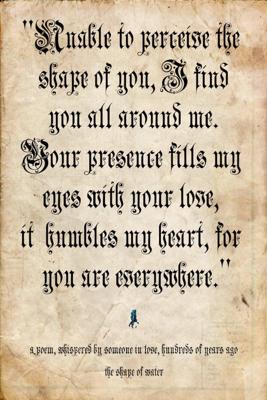 Poster - The Shape of water (4), Verklaring van Liefde, Premium Print