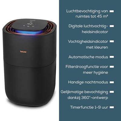 Beurer LB 300 Plus Luchtbevochtiger 1 stuk(s) Zwart