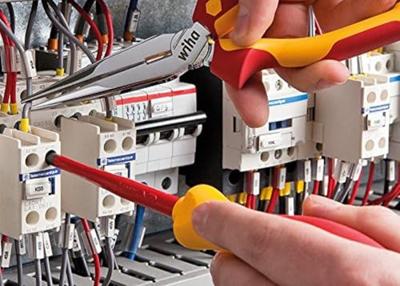 Wiha gereedschapset elektricien gereedschapsset (rood/geel, 7-delig in gereedschapetui)
