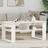 Salontafel met opslag Wit 96 x 54 x 44 cm Bewerkt hout - thumbnail