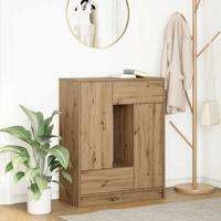 Dressoir met lades en deuren 73x31x90 cm ambachtelijk - thumbnail