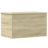 Opbergbox 60x35x35 cm bewerkt hout sonoma eikenkleurig - thumbnail