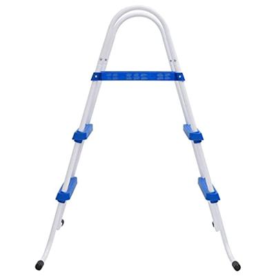 VidaXL Zwembadladder 84 cm blauw en wit