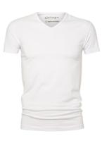 Garage Bodyfit T-shirt V-neck Basic T-shirts White - thumbnail