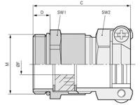 LAPP 52106820 Wartel M20 Messing Messing 25 stuk(s) - thumbnail