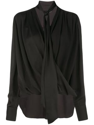 Derek Lam draped shirt - Black